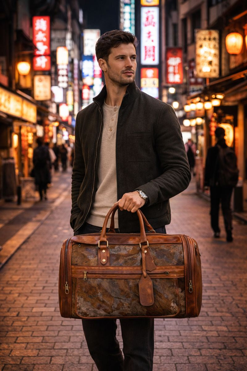 The Weekend Escape - Small Travelbag - Striped Halo